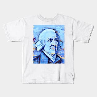 Adam Smith Portrait | Adam Smith Artwork | Adam Smith Painting 14 Kids T-Shirt